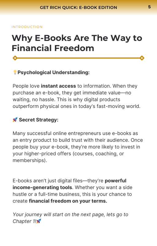 Get Rich Quick: E-Book Edition